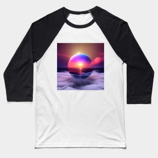 Orb on the Ocean Baseball T-Shirt